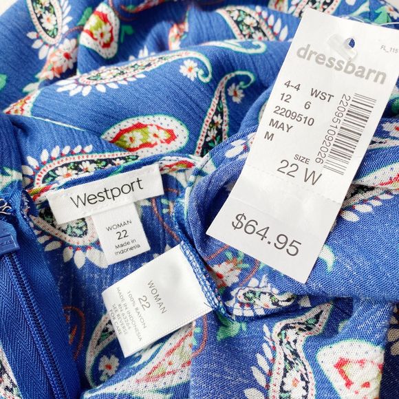 NWT Westport Paisley Wrap Top Jumpsuit - Picture 12 of 13